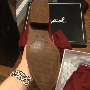 Qupid Montana 8 Adobe Res stretch suede boot